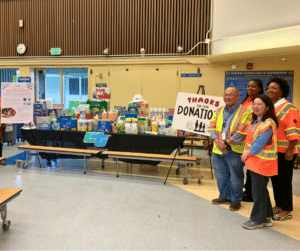 Caltrans Hygiene Heroes Supporting Oakland Students